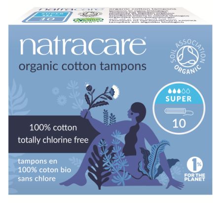 Tamponai Super NATRACARE, 10 vnt.